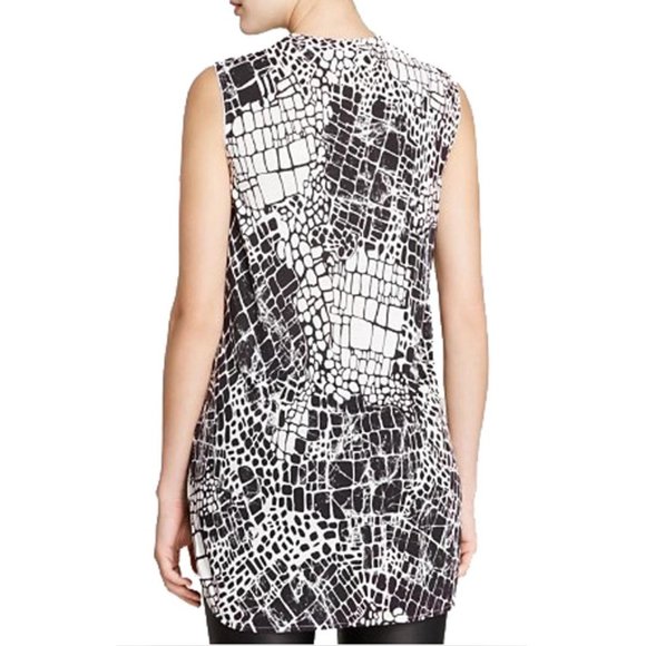 VINCE black croc print muscle tank - Picture 5 of 5